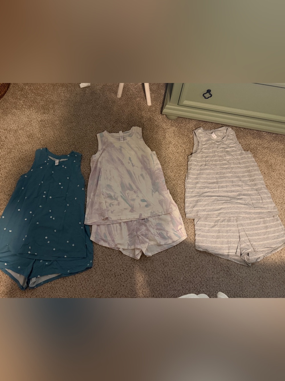 stars above tank and shorts pajama sets